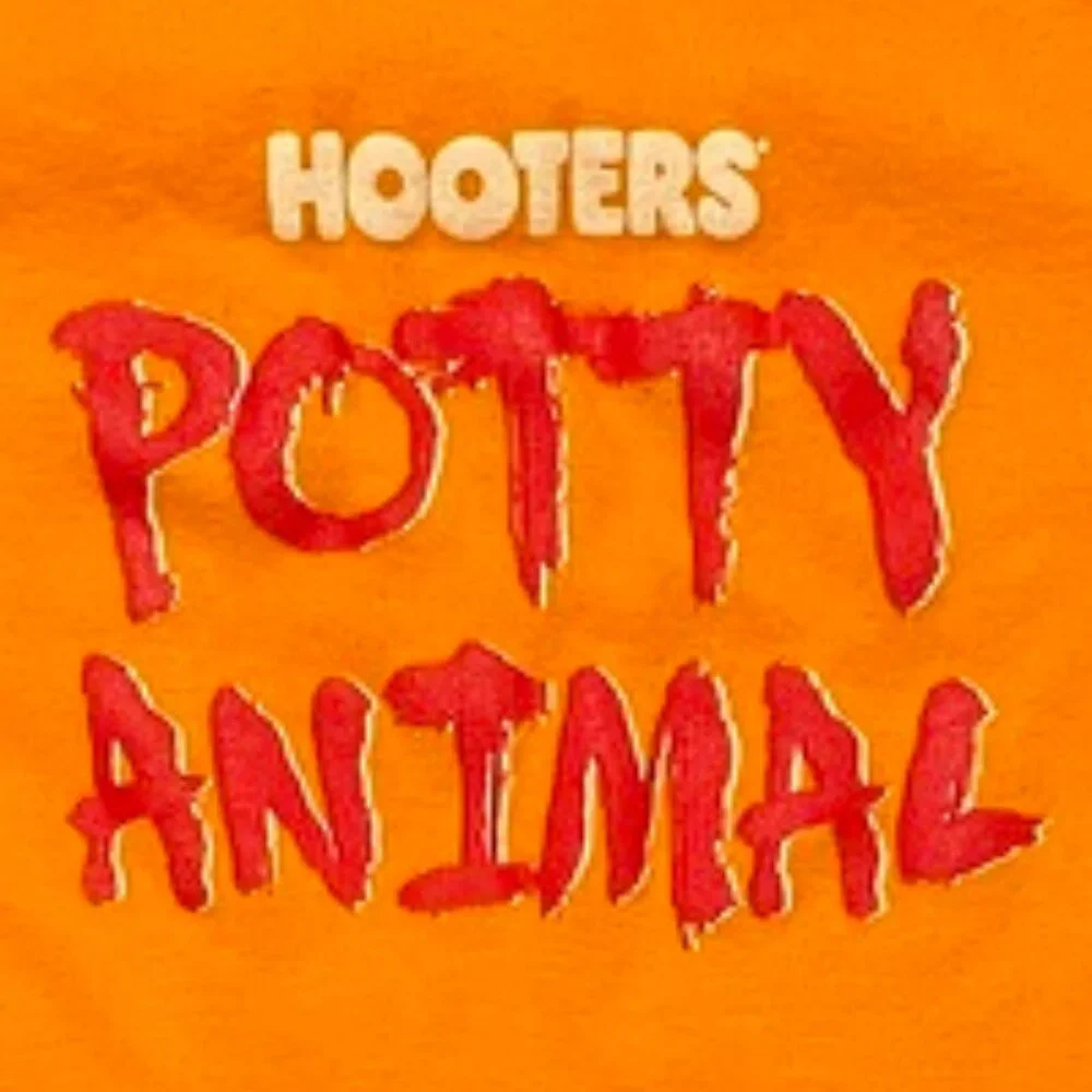 🔥6/$10🔥 Hooters Toddler Onesie, 18 Months, Potty Animal